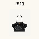 JW PEI Lucia Top-Handle Bag Luxury Designer Crossbody Shoulder Bag for Women Elegant Turn Lock Vegan Leather Messenger Purse