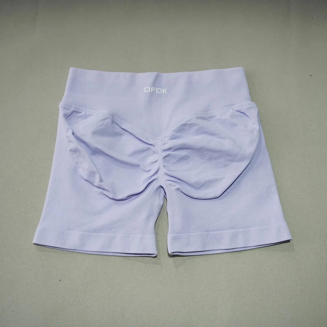 DFDK Women High Waist Yoga Shorts Scrunch Butt Lift Workout Shorts Squat Proof Fitness Gym Running Sports Push Up Athletic Leggi