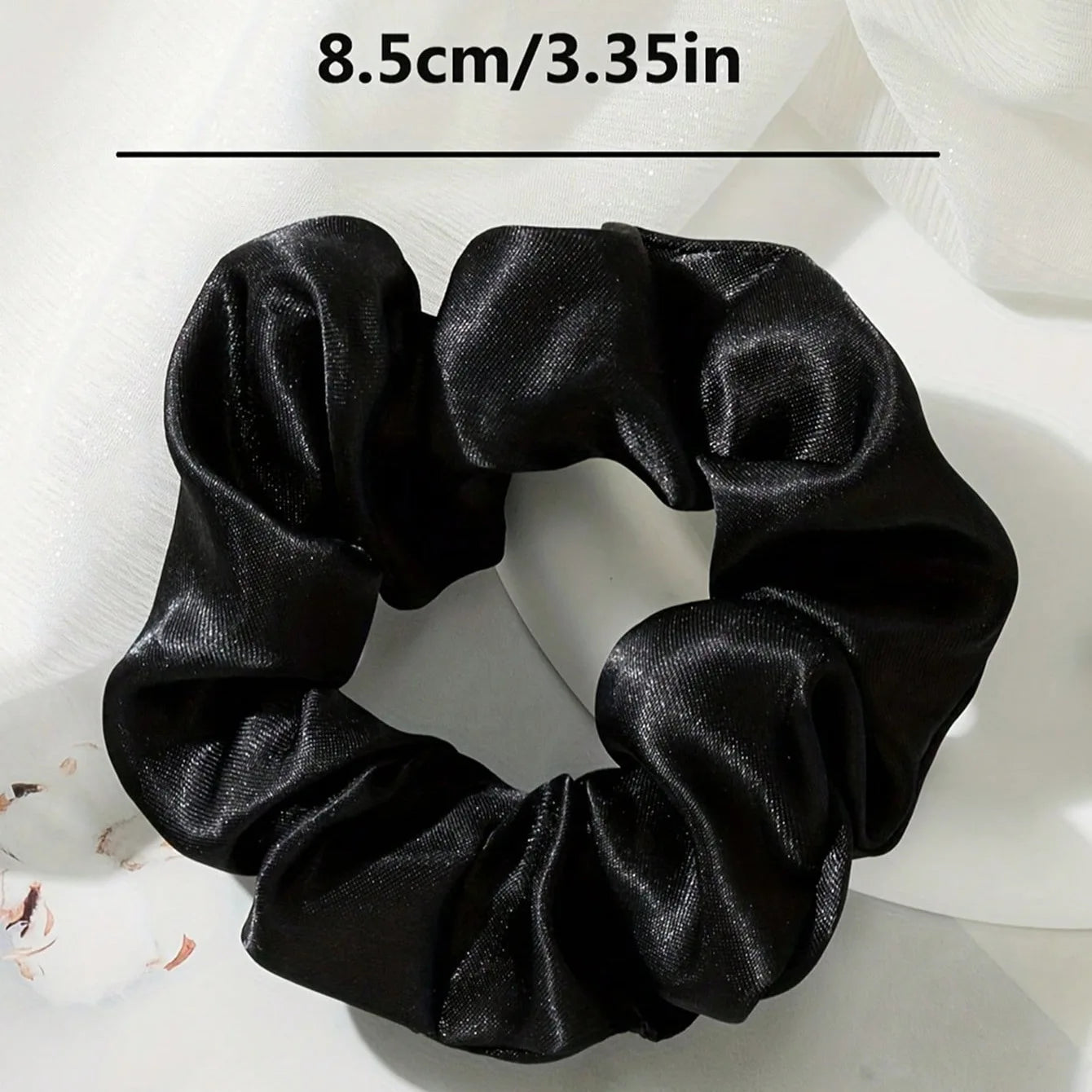 5pcs Retro Real Silk Large Scrunchies - Premium Hair Bands for Women, Suitable for Top Knots, Hair-friendly Hair Ties