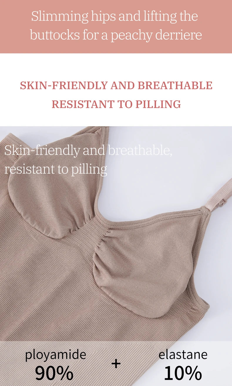 Flarixa Women's Low Back Seamless Bodysuit Tummy Control Hip Lifter Full Body Shaper Backless Shapewear Jumpsuit Slim Corset