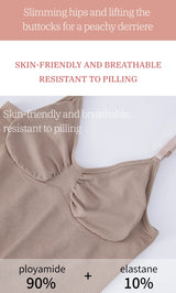 Flarixa Women's Low Back Seamless Bodysuit Tummy Control Hip Lifter Full Body Shaper Backless Shapewear Jumpsuit Slim Corset