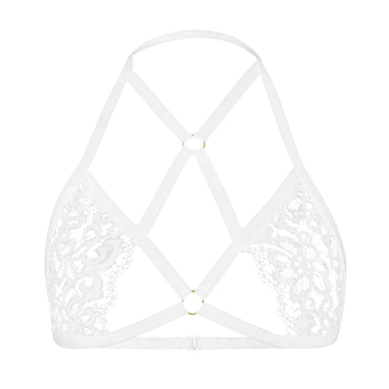 New Sexy Lace Women's Bra Lingerie Fashion Push Up Female Bralette Top Adjustable No-Slip Female Bra Perspective Women Underwear