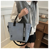 Trending Women Waterproof Nylon Tote Bag Large Capacity Lightweight Crossbody Bag for Student Work Travel Gym