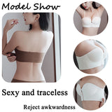 FINETOO Front Closure Sexy Push Up Bra Women Invisible Bras Underwear Lingerie For Female Brassiere Strapless Seamless Bralette