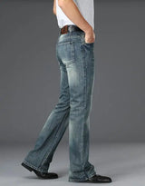 Men's Flared Jeans Loose Men Big-Leg Jeans Men Flared Pants Boot Cut Leg Designer Classic Jeans Multiple Styles Size 28-40