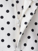 HH Woman Autumn Long Sleeves Turtleneck Zipper With Pockets Drawstring Casual Coats Women Fashion Polka Dot Printed Jacket