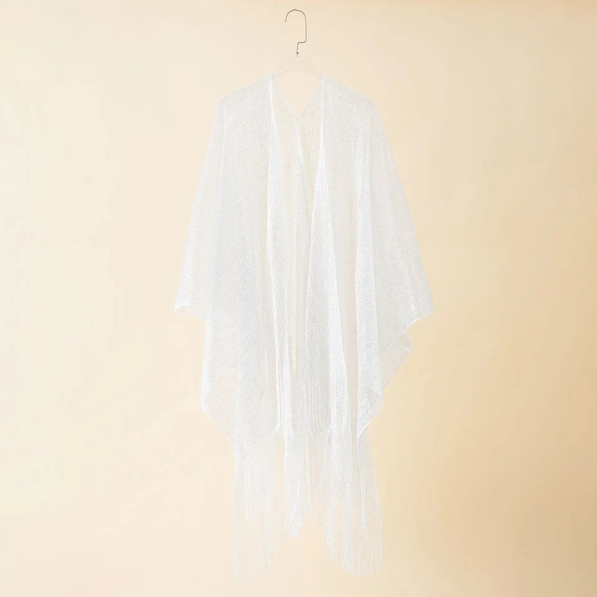 Swimsuit Cover-ups  Fashion Tassel Gold Bikini Beach Cover Up Sexy Beach Dress Tunics for Women Summer Wear See Through