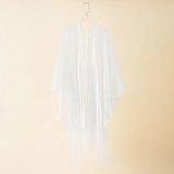 Swimsuit Cover-ups  Fashion Tassel Gold Bikini Beach Cover Up Sexy Beach Dress Tunics for Women Summer Wear See Through