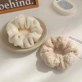 7/21 Pcs/Set Women Hair Scrunchies Set Plush Solid Hair Band for Girls Ponytail Holder Rubber Bands Hair Ties Hair Accessories