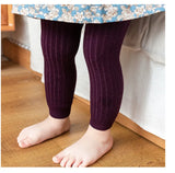 Autumn Baby Boys Girls Pants Newborn Kids Leggings Tights Solid Cotton Stretch Kids Children Knitting Trousers For 0-6 Years