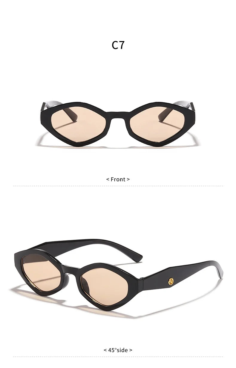 Vintage Cat Eye Sunglasses Women Men 2026 Brand Designer Fashion Goggle Sun Glasses Female Trends Shades Outside Eyewear UV400