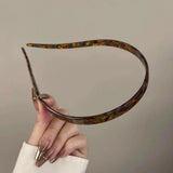 Ladies Non-Clamping Ear Bone Hair Accessories Acetic Acid Headband Headband High-End Hairband Girls 2025 New Summer Elegant He