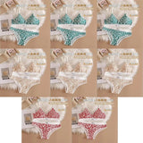 1/3/8Pcs Seamless Bra Set Low Waist Panties Leopard Bralette Sexy Lingerie Set Vneck Sport Brassiere Female Cotton Underwear Set
