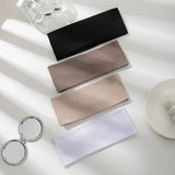 4 Simple and stylish women's solid color elastic hair tie set Cute face-washing and makeup headband Retro sports running yoga he