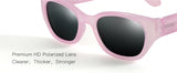 ZENOTTIC Cat Eye Narrow Retro Sunglasses for Women Polarized UV400 Sun Glasses for Small Face Trendy Shades