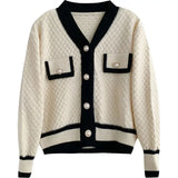 AOSSVIAO Korean Fashion New Loose Long-sleeved Knit Women's Sweater 2026 Autumn Winter Outwear Cardigan