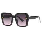 New Hot Sale Fashion Men's Rectangular Letter Design Retro Sun Glasses UV400 Brand Sunglasses Women's Square Classic Large Frame