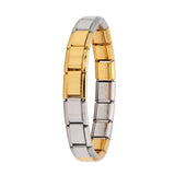 Hapiship New Women's Jewelry 9mm Width Itanlian Elastic Charm Bracelet Fashion Stainless Steel Bangle ST-