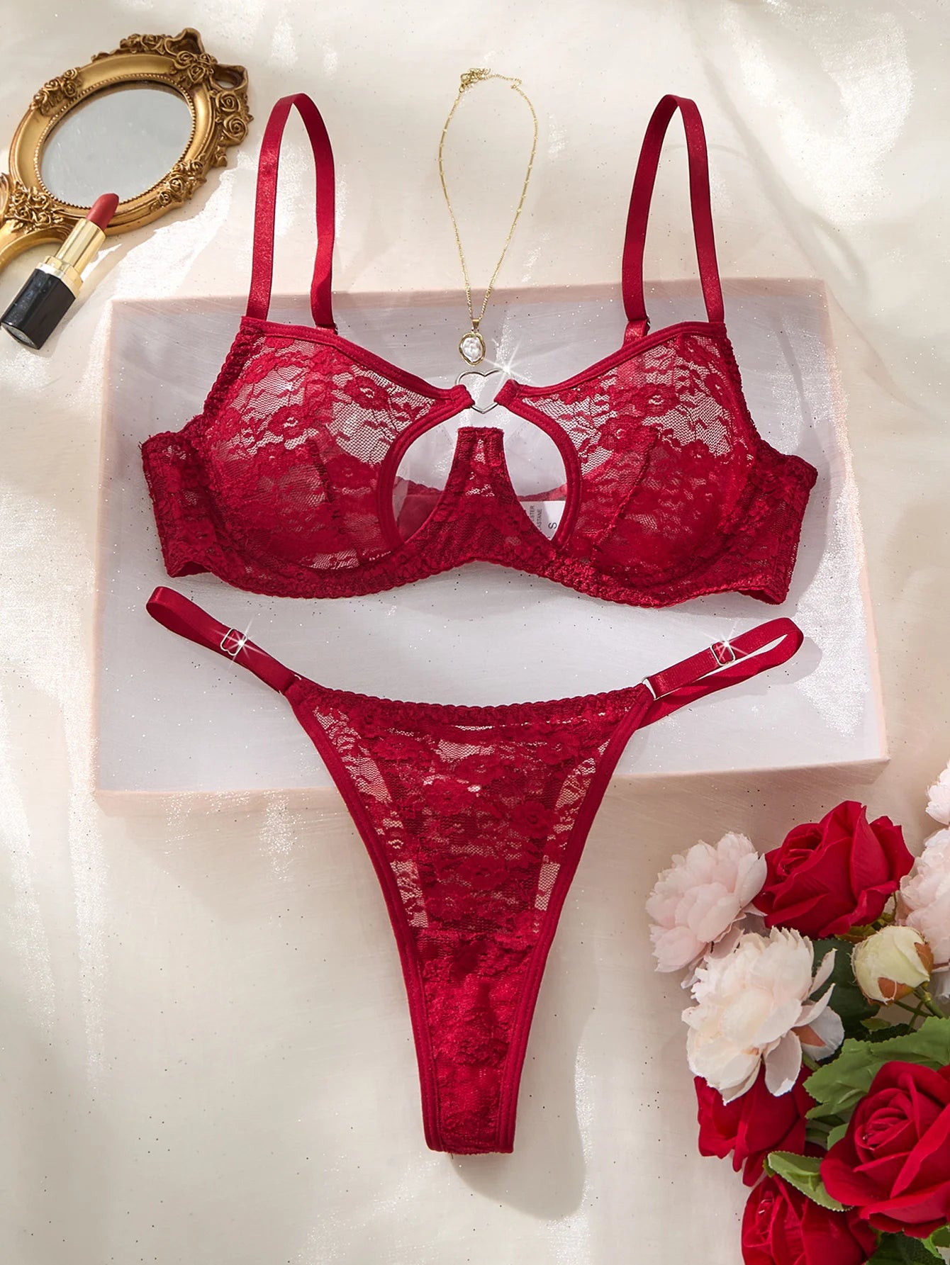 Elegant Design Bra And Panties Set with Unique Heart Buckle Comfortable Fashion Underwear Suitable for All Occasions