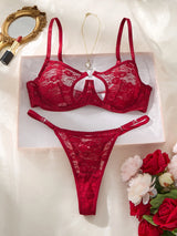 Elegant Design Bra And Panties Set with Unique Heart Buckle Comfortable Fashion Underwear Suitable for All Occasions
