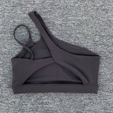 Women Shockproof Sport Bra Women's Beautiful Back Gym Sports Underwear Women Oblique Shoulder Straps Running Fitness Yoga Bra ﻿