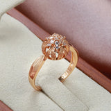 Real 18k Gold Diamond Ring for Women To Join Party Peridot Gemstone Anillos De Wedding Diamante Engagement Jewelry Fine Ring Box