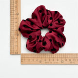 Korean Women Hair Simple Satin Scrunchies Wave Point Hair Band For Girls Ponytail Holder Rubber Bands Hair Ties Hair Accessories