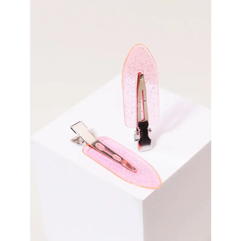 10pcs Seamless Fashion Transparent Hair Clips for Girls Makeup Facial Accessory Styling Clips for Real Hair Wigs