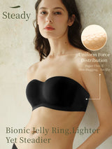SUJIIN Summer Invisible Strapless Bras for Women Seamless Wireless Push Up Bra Lady Tube Top Supportive Bralettes Woman MX388