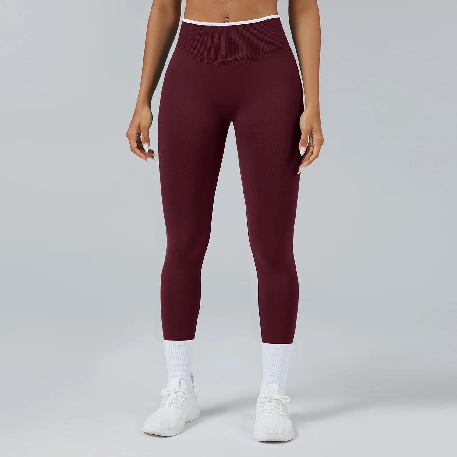 Women Seamless Sports Yoga Fitness Cycling Elastic Gym Running Sports Pants Ignite Sculpt Scrunch Workout High Waisted Leggings