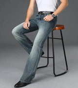 Men's Flared Jeans Loose Men Big-Leg Jeans Men Flared Pants Boot Cut Leg Designer Classic Jeans Multiple Styles Size 28-40