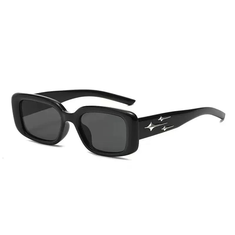 Retro Y2K Small Square Kitten Eye Sunglasses Women Men Fashion Colorful Mirror Lens Punk Sports UV Protection Sun Glasses