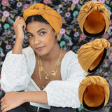 2026 Vintage Soft French Turban Hat Fashion Female Bandana Headband Women's Hair Cover Cap Ladies Head Wraps Muslim Headscarf Bonnet