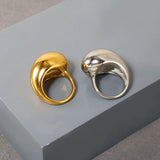 Personality Round Beads Ring Band Small Clear Crystal Zircon Waterproof Stainless Steel Rings Simple Granular Fine Jewelry