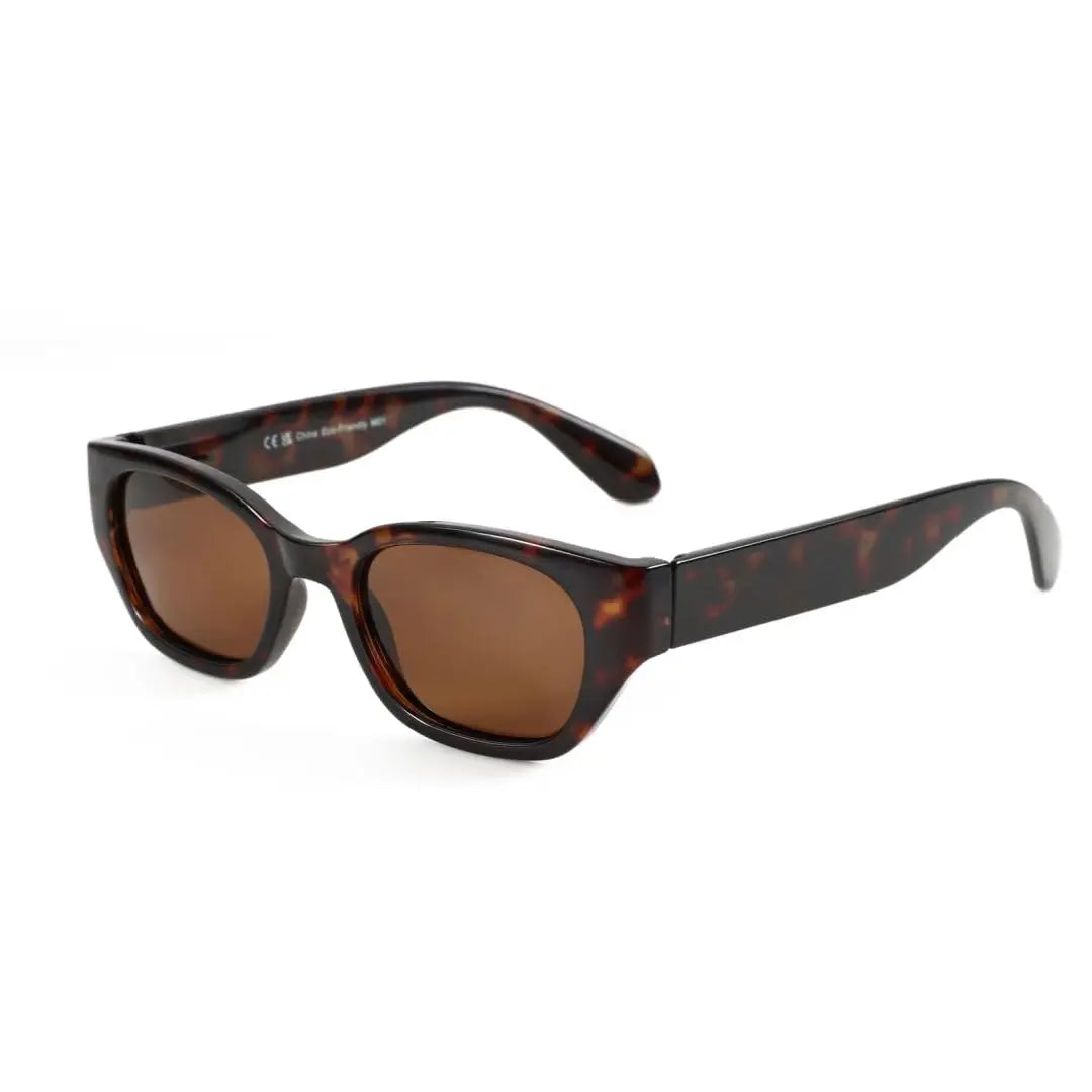 ZENOTTIC Cat Eye Narrow Retro Sunglasses for Women Polarized UV400 Sun Glasses for Small Face Trendy Shades