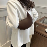 Women's Bag Shoulder Bags Women Moon-shaped Baseball NEW Fashion Luxury Women's Single Shoulder Bag