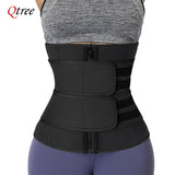 Qtree Waist Trainer Plus Size for Women Sports Girdle Corset Slimming Belly Body Shaper Sweat Trimmer Belt Slimmer Weight Loss