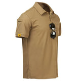 Men Summer Quick Dry Breathable Elastic Military Tactical Shirts Pullerover Hiking Camping Tops Climbing Tees Sports Gym T-shirt