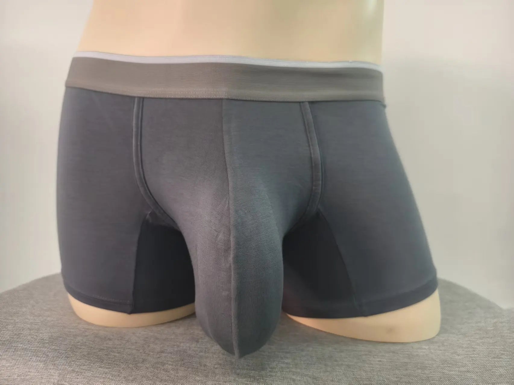Men Modal Boxer Briefs Big Pouch Underwear Extra Large Bulge Enhancing Breathable Cooling Lightweight Mens Boxers Shorts Panties