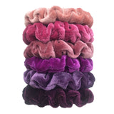 24/50/6pcs Scrunchies Women Velvet accessoires for boutique Cute Leopard High Quality Elastic Headwear Ponytail Hair Tie
