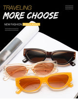 Retro Cat Eye Sunglasses Women Vintage Small Eyewear Women Men Rivet Sun Glasses Female Luxury Brand Eyewear UV400
