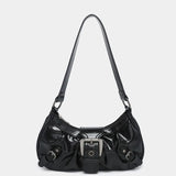 2024 spring hot selling Maillard style retro style small bag spicy girl Y2K wasteland style vintage leather shoulder armpit bag
