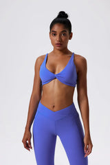 New Summer Women's Push-Up Sports Bra Breathable Soft Yoga Workout Top Backless Fitness Crop Gym Underwear Woman’s Crop Top