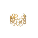 Exquisite Classic Bump Pattern Openning Bangles Bracelet For Women Cuff Bracelet Gold Color Stainless Steel Hand Ornament Gift