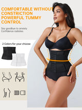 New Adjustable Waist Trainer for Women Double Belts Neoprene Corset with Zipper Workout Cincher for Tummy Control & Back Support