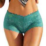 Women Panties Hollow Out Lace Mid Waist Anti-septic Solid Color Elastic See-through Women Underpants Briefs Underwear