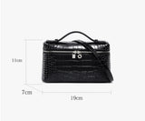 Shoulder Bag Handbag women Luxury Women's Crocodile Embossed Mobile Phone Handbag Brand New LP19 Genuine Leather Mini Small size