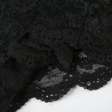 Shestyle Lace Transparent Mini Dress Sexy Women Wrapping Spaghetti Embroidery Flower Sheath Nightwear Club Mesh Wave Fantacy