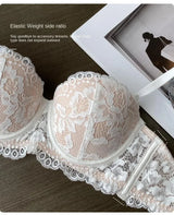 Women 1/2 Cup Lace Bra Sexy Floral Underwire Underwear Ladies Push Up Bras Female Comfortable Bra Half Cup Brassiere Lingerie
