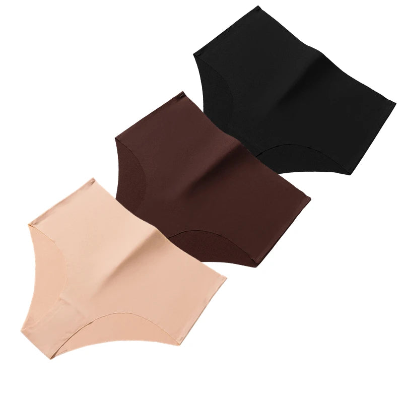 BZEL 3PCS/Set High Waist Women's Panties Fashion Lingerie Seamless Underwear Breathable Briefs Large Size Sports Cozy Underpants
